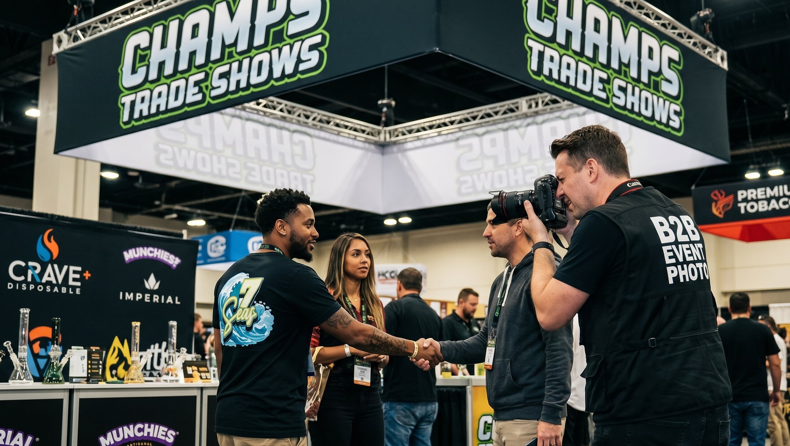 Paparazzi photographer at Champs Trade Show